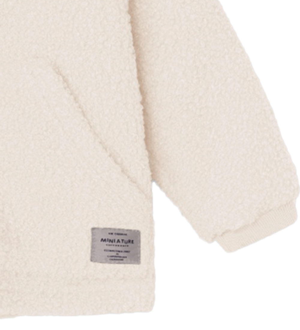 Mini A Ture Fleece Jacket - Teddy - MatLiff - Angora Cream