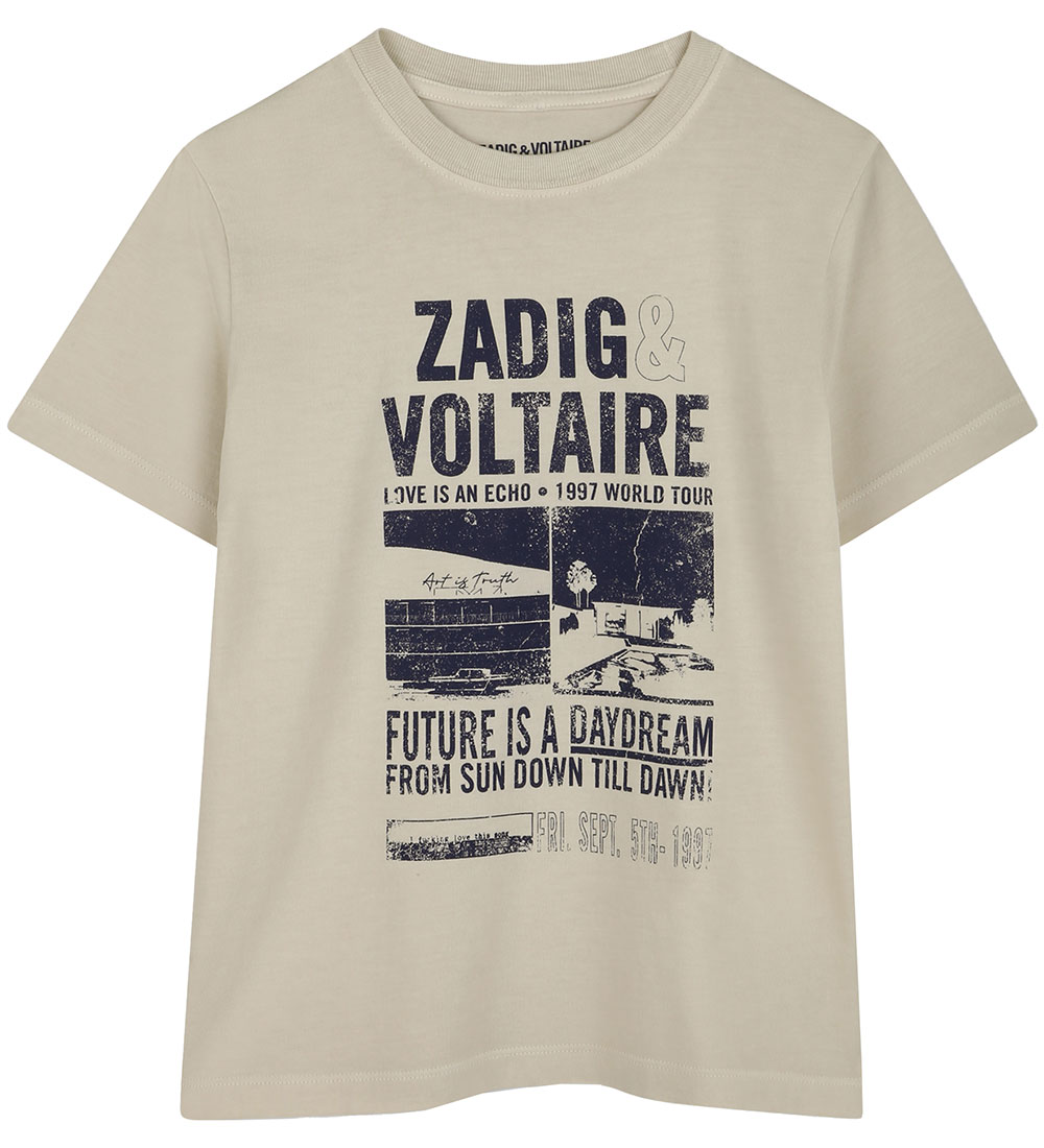 T-Shirt Zadig & Voltaire - Beige av. Imprimé
