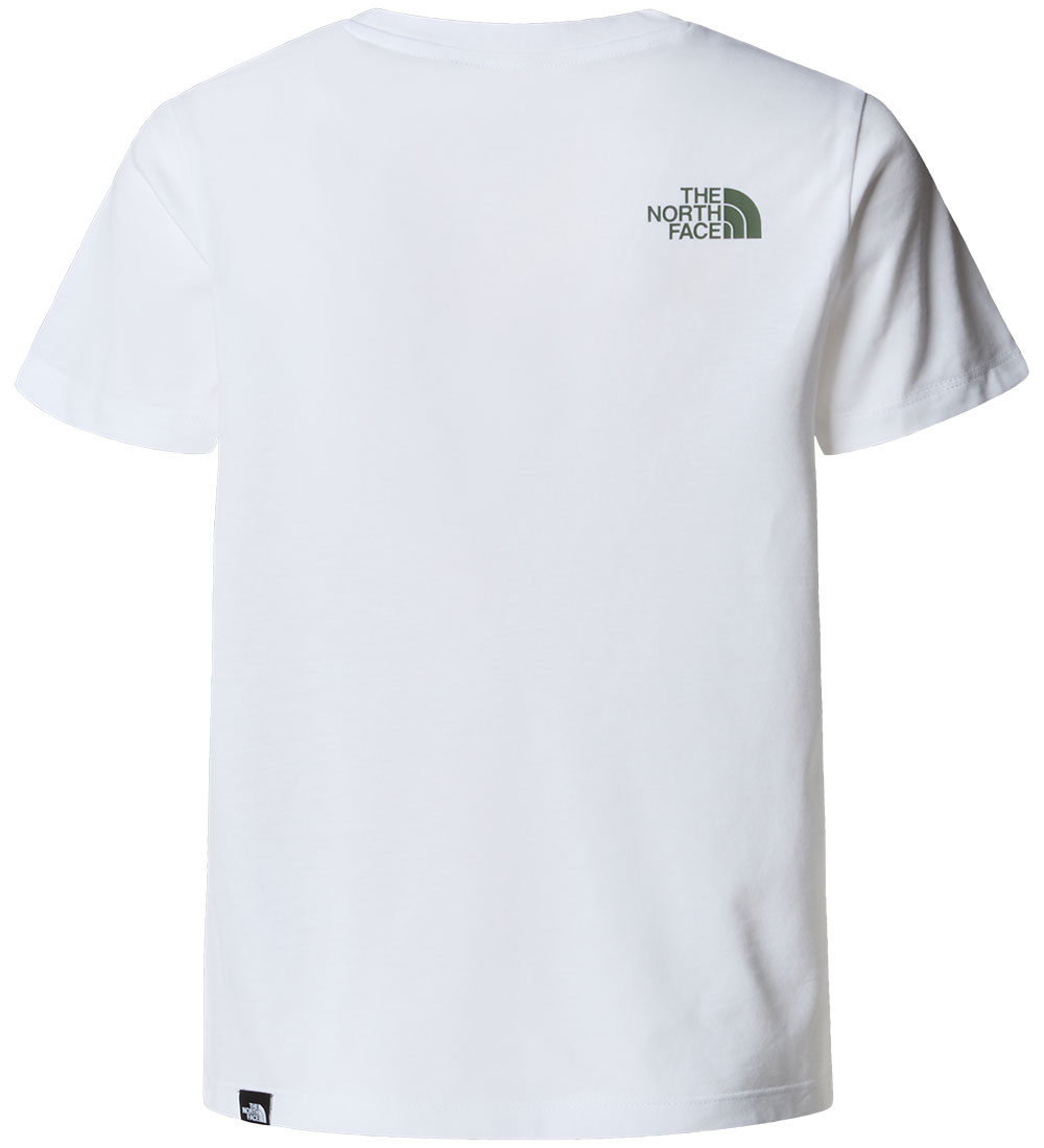 T-Shirt The North Face - Easy - Blanc/Canard Green