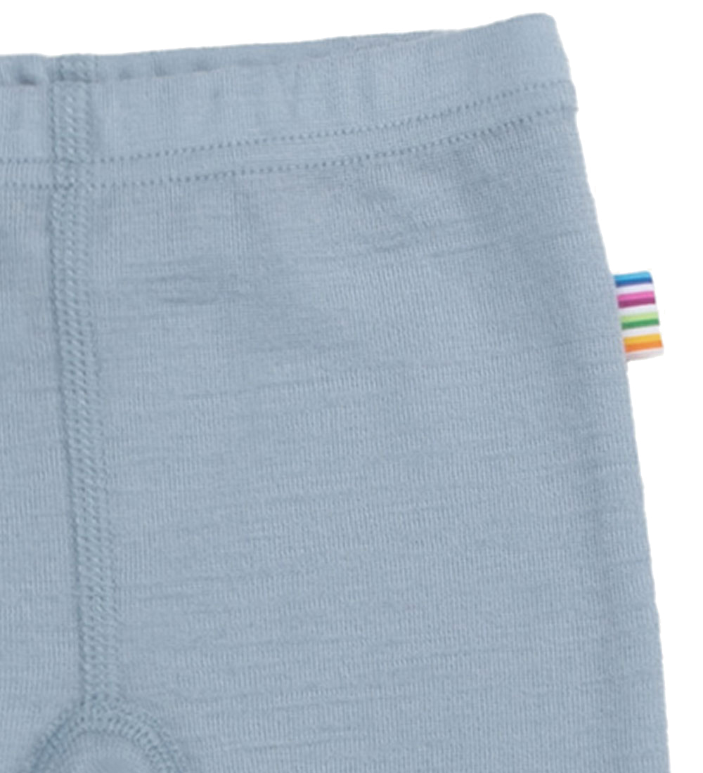Joha Leggings M. Fætur - Ull - Rykugt Bláir