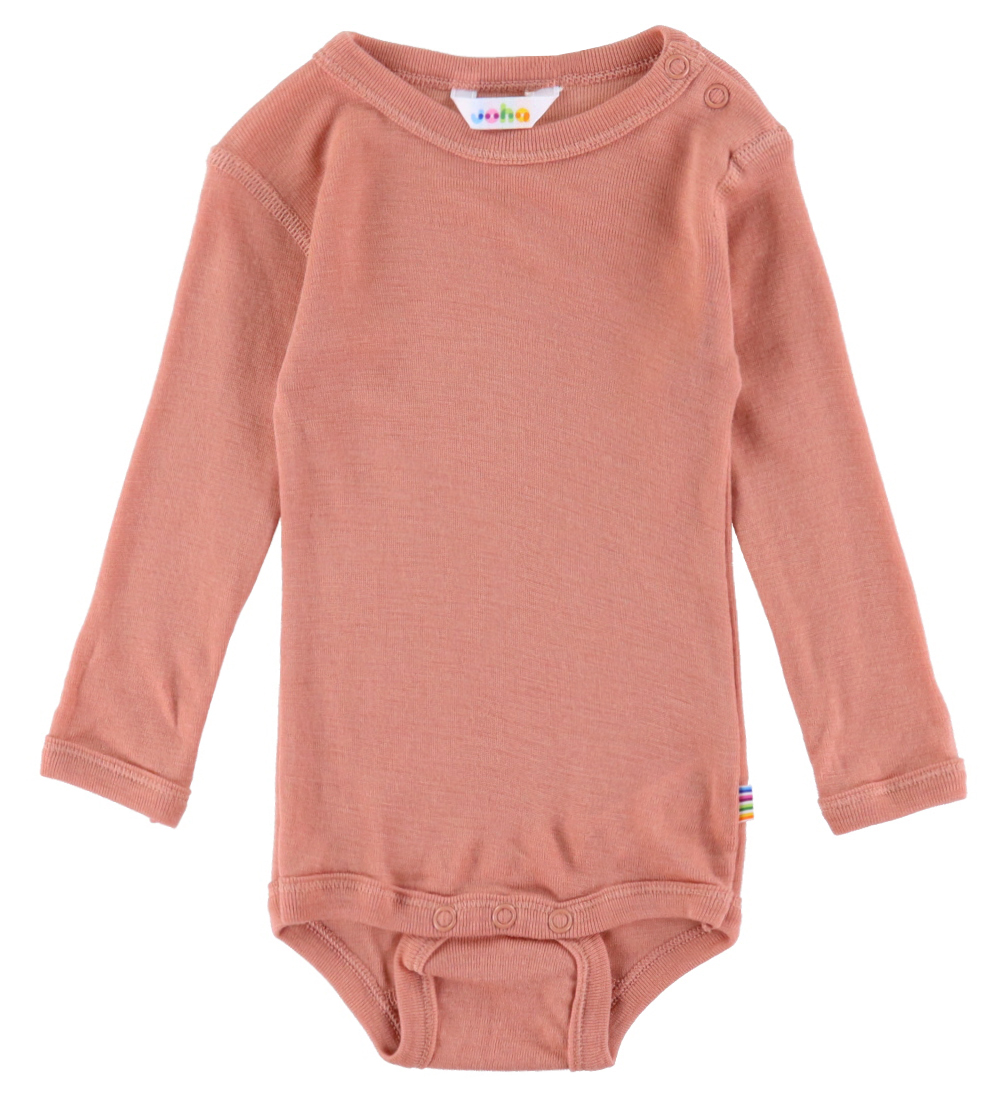 Joha Bodysuit L/æ - Wool - Salmon