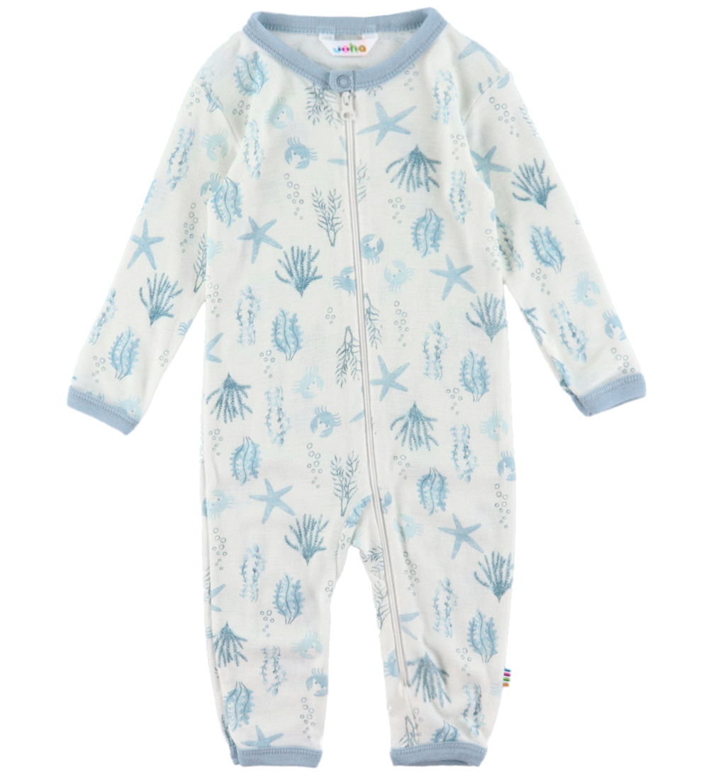 Joha Jumpsuit - Wool - Light blue w. Print