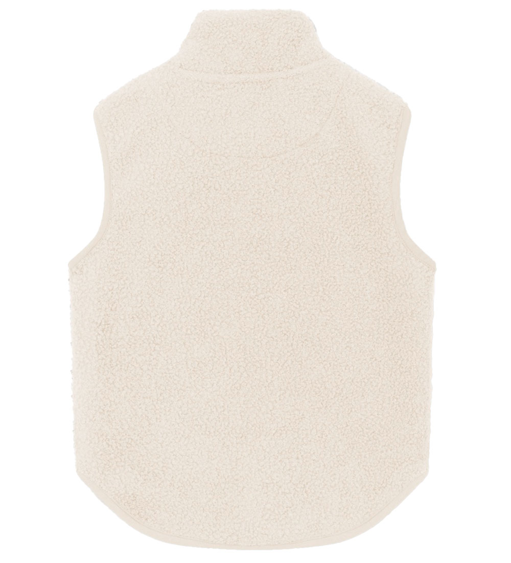 Mini A Ture Fleece Vest - Teddy - MatBattal - Angora Cream