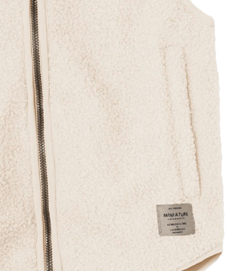 Mini A Ture Fleece Vest - Teddy - MatBattal - Angora Cream
