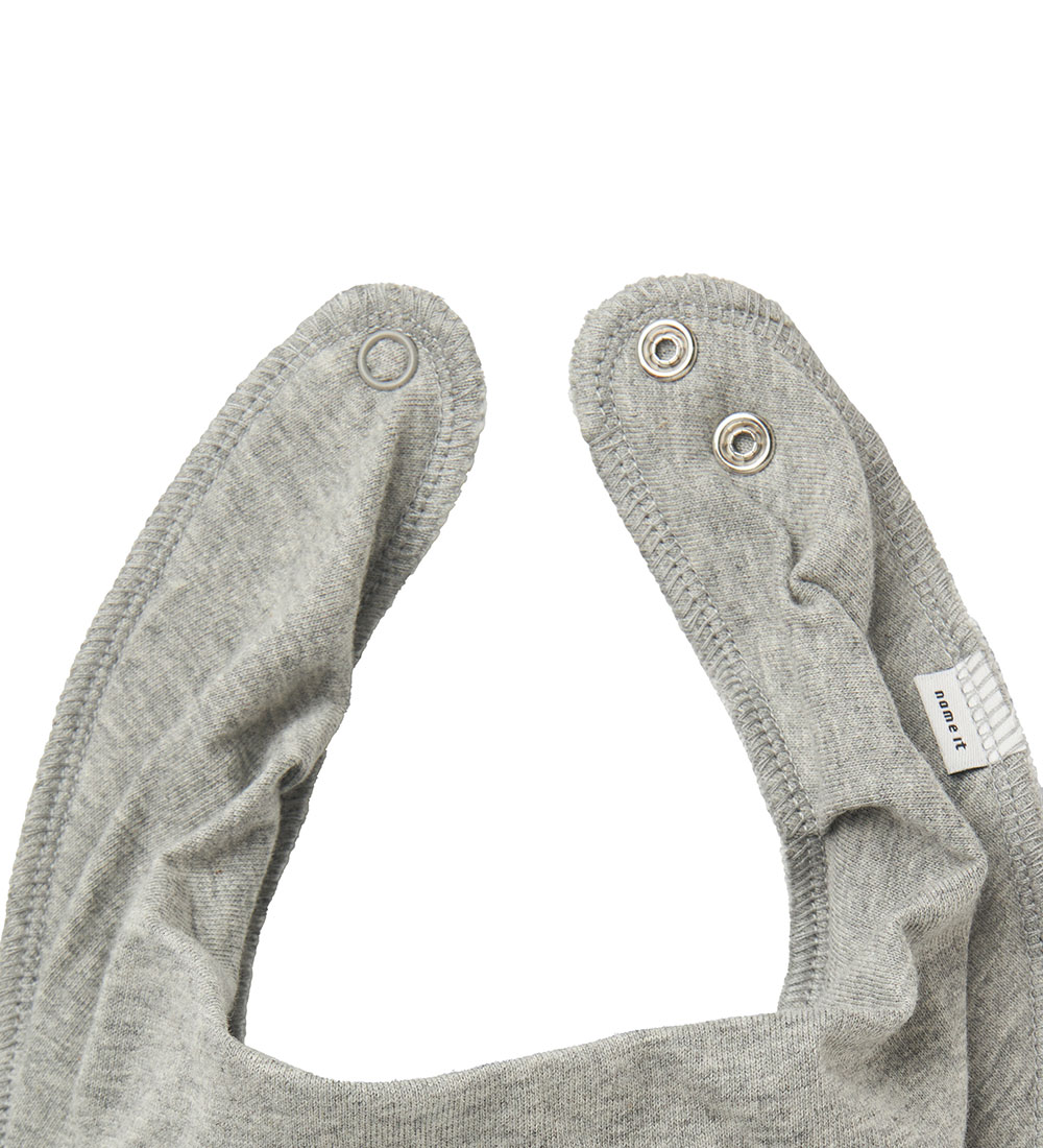 Name It Teething Bib - NbnYatte - Grey Melange