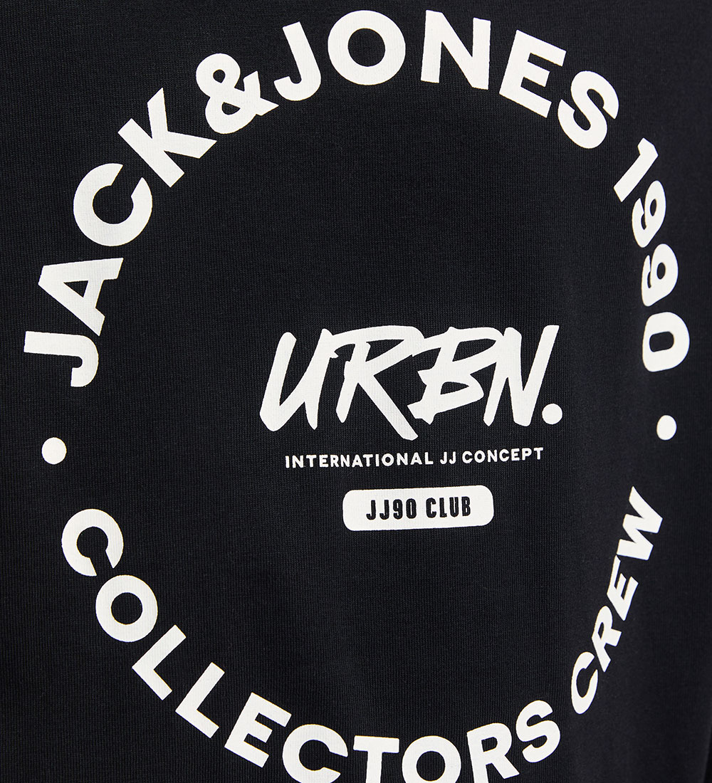Jack & Jones T-shirt - JjSimon - Black/BIG