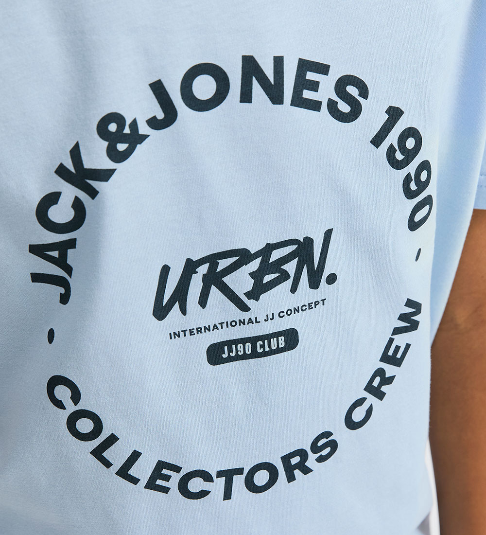 Jack & Jones Stuttermabolur - JjSimon - Chambray Blue/BIG