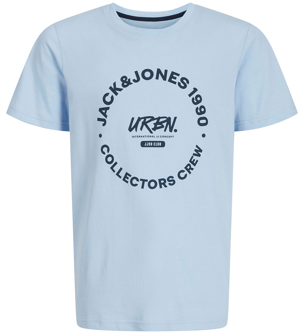 Jack & Jones Stuttermabolur - JjSimon - Chambray Blue/BIG