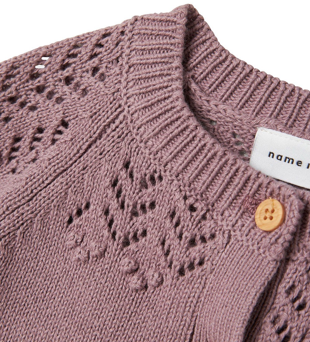 Name It Cardigan - Knitted - NbfBimolly - Elderberry