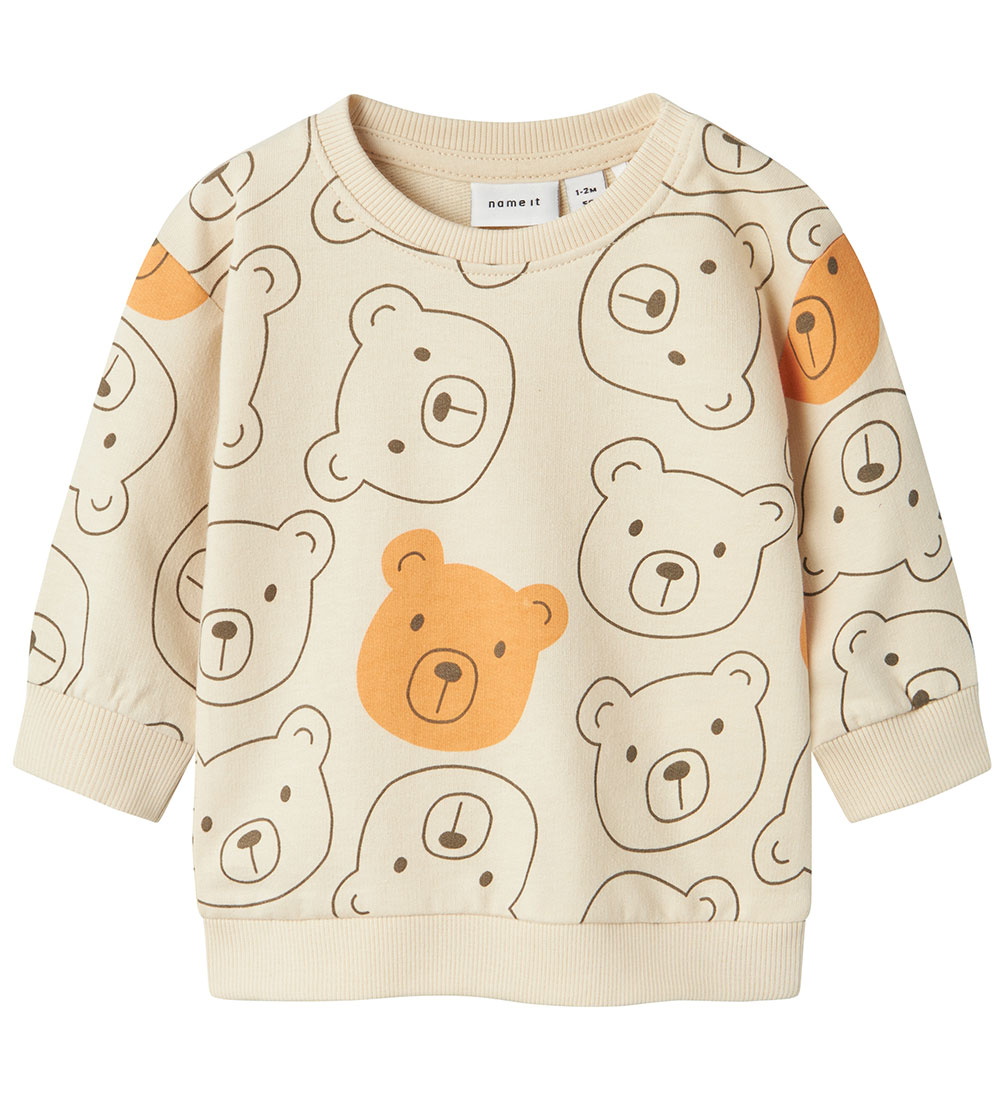 Name It Sweatshirt - NbnBare - Summer Zand m. Beren