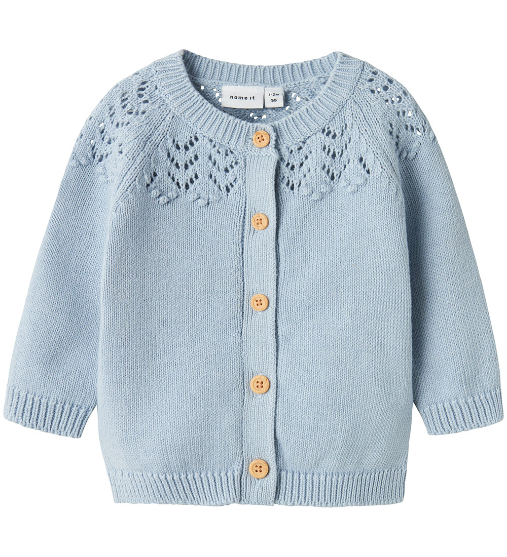 Name It Cardigan - Knitted - NbfBimolly - Subdued Blue