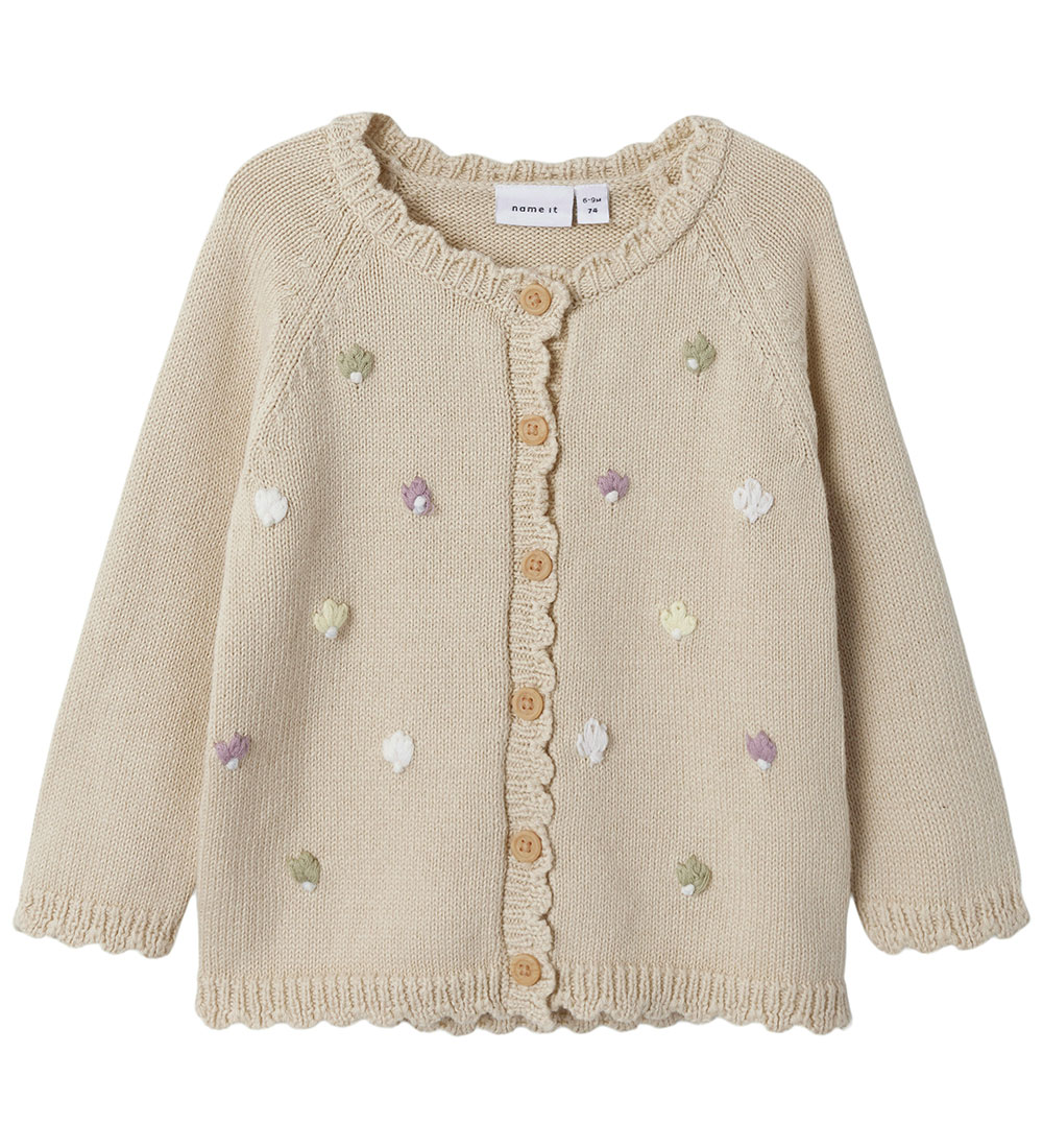 Name It Cardigan - Prjónað - NbfBilili - Summer Sandur M. Blóm
