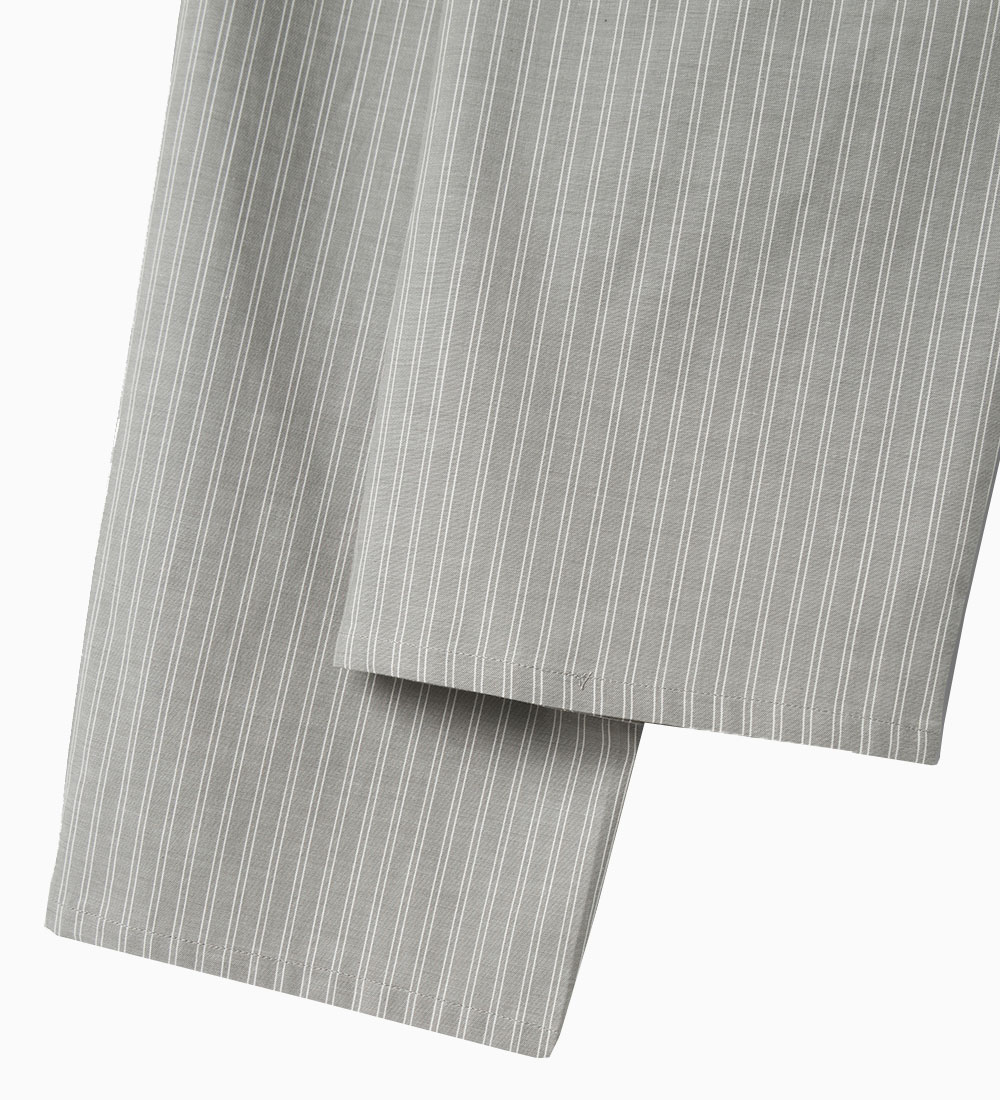 LMTD Trousers - Wide - NlfKelle - Shadow/White Stripes