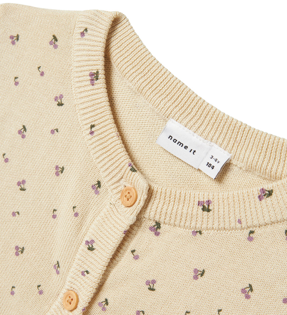 Name It Cardigan - Knitted - NmfBasine - Summer Sand