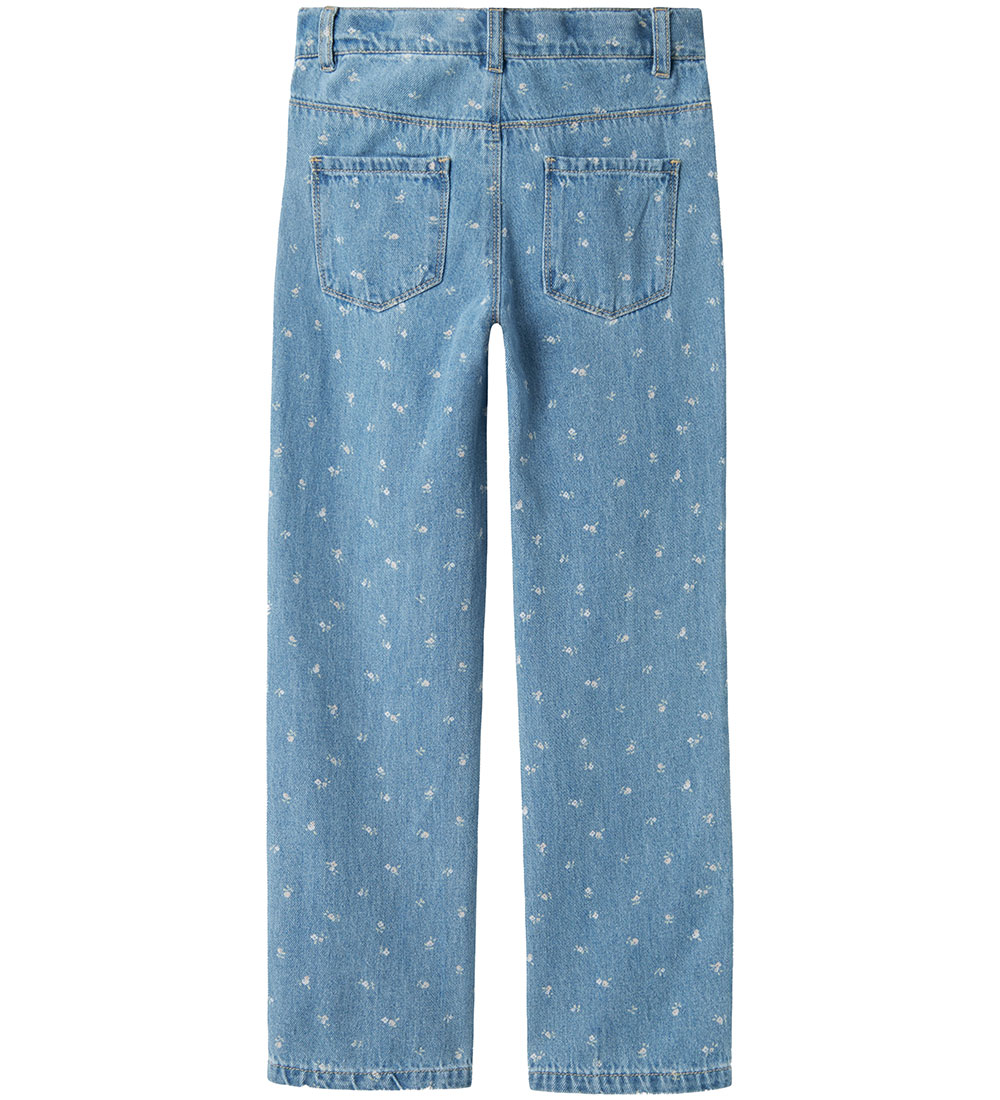 Name It Jeans - NkfRose - Light Blue Gallaefni/Blóm