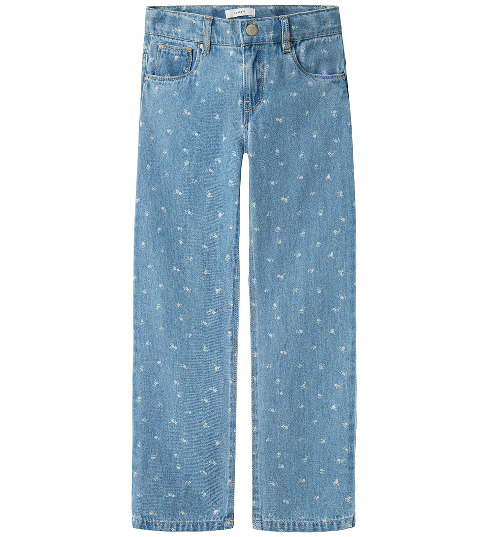 Name It Jeans - NkfRose - Light Blue Gallaefni/Blóm