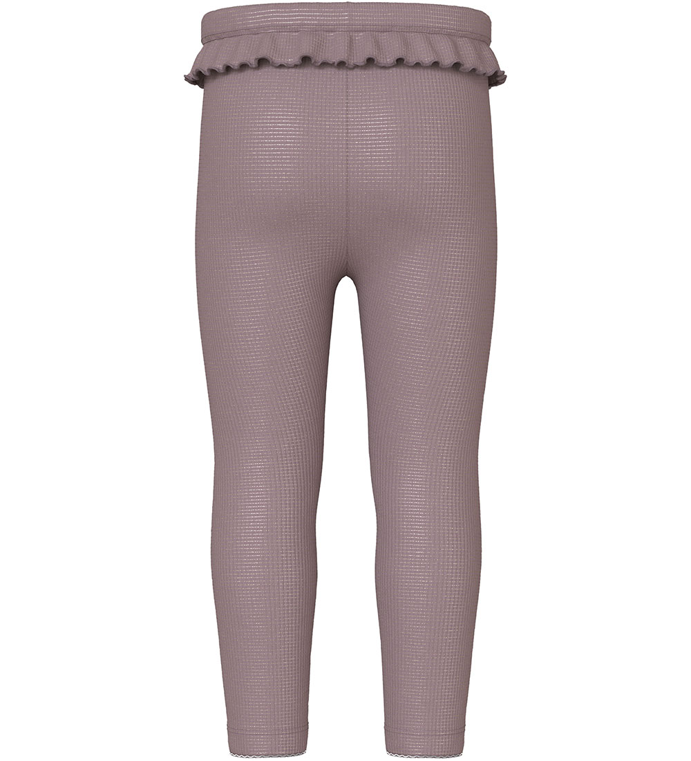 Name It Leggings - Rib - NmfBinnie - Elderberry