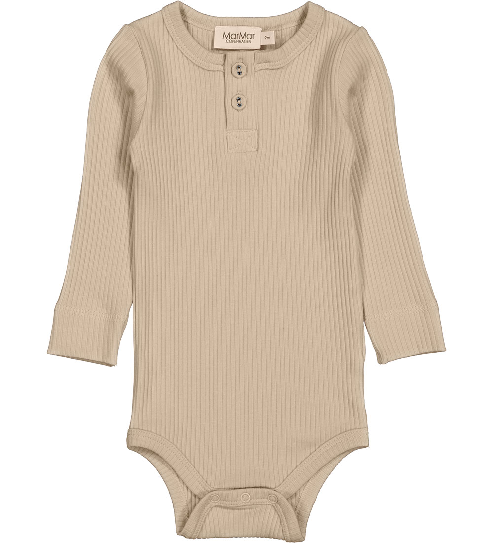 MarMar Bodysuit L/æ - Rib - Modal - Stone Wall