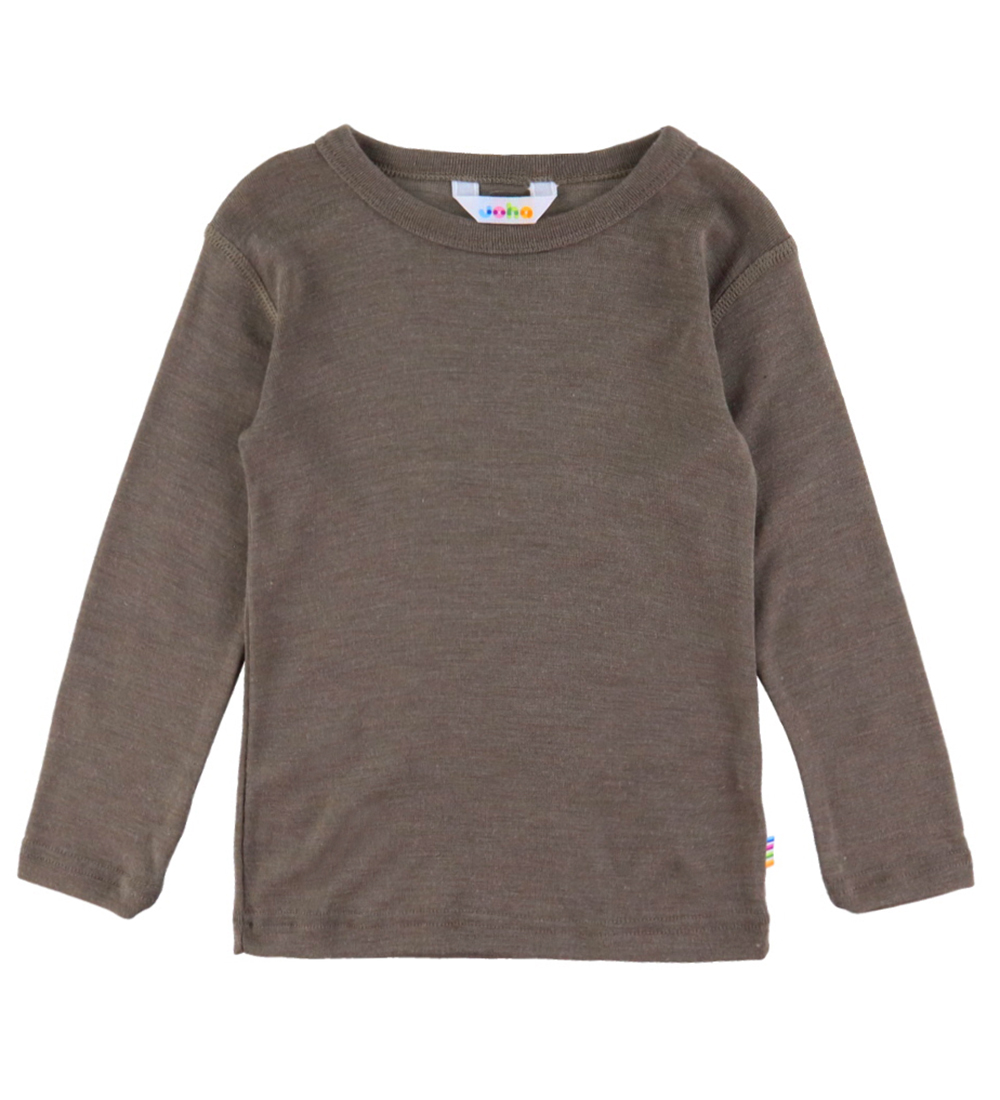 Joha Bluse - Wolle/Seide - Braun