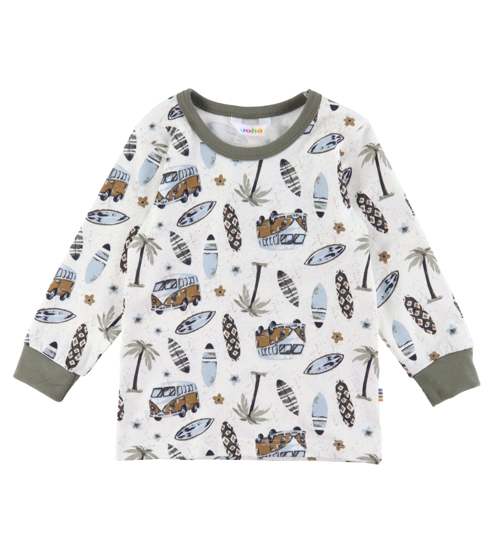 Joha Pyjama Set - Off White w. Print
