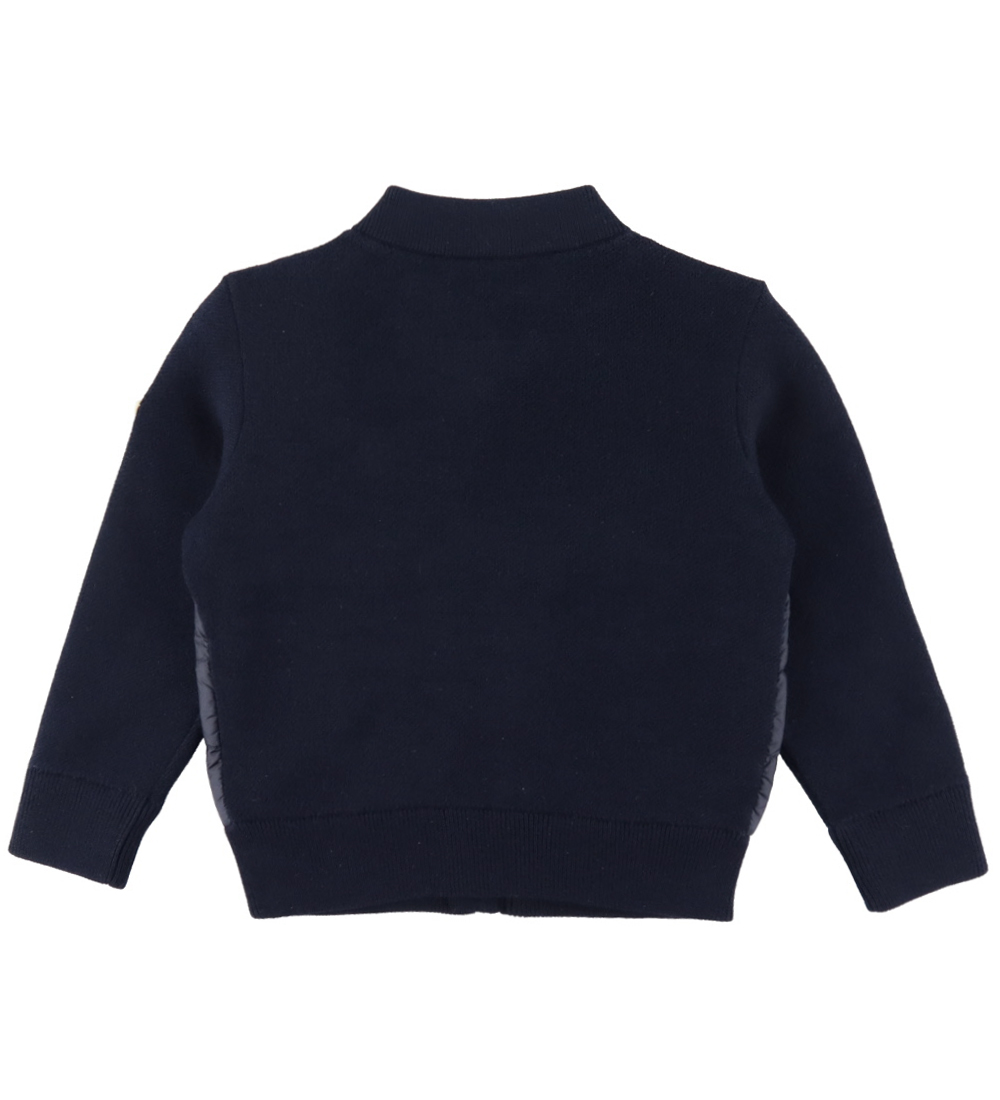 Moncler Cardigan - Knitted/Down - Navy