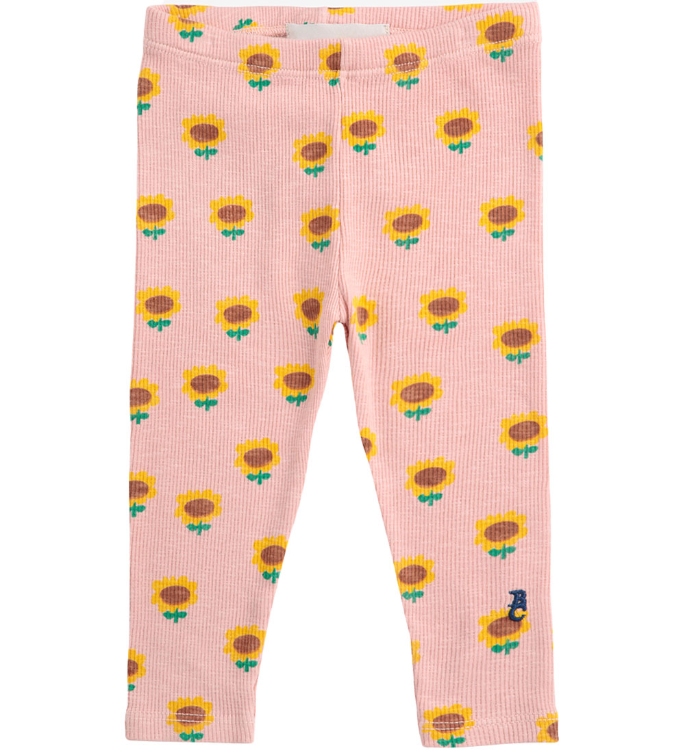 Bobo Choses Leggings - Rib - Sonnenblume - Hell Pink