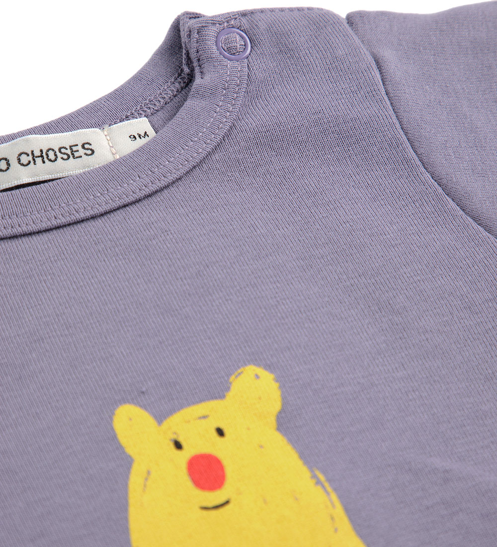 Bobo Choses Bodysuit k/æ - Hug Me Bear - Navy Blue