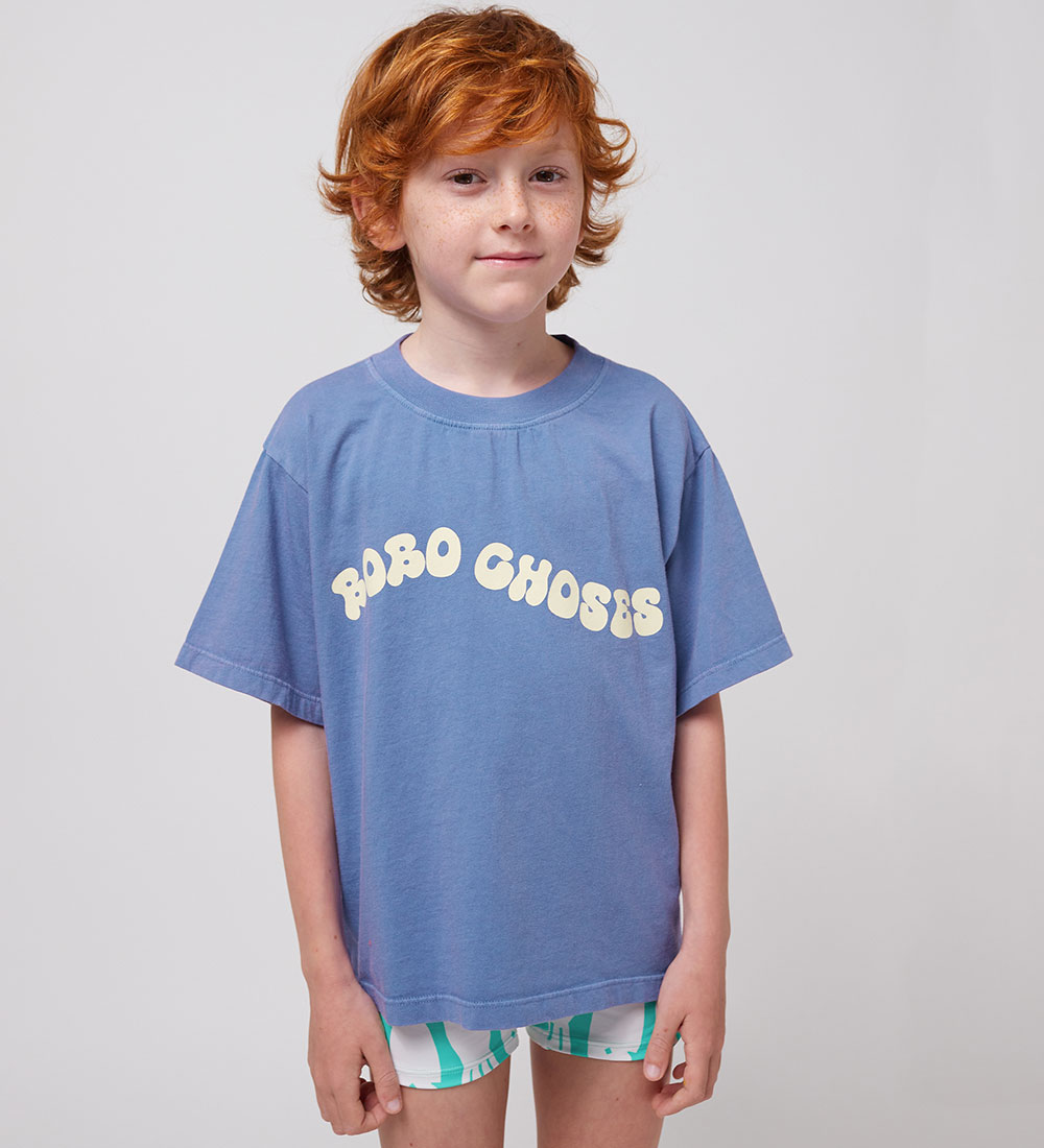 Bobo Choses T-shirt - Vågigt - Blå