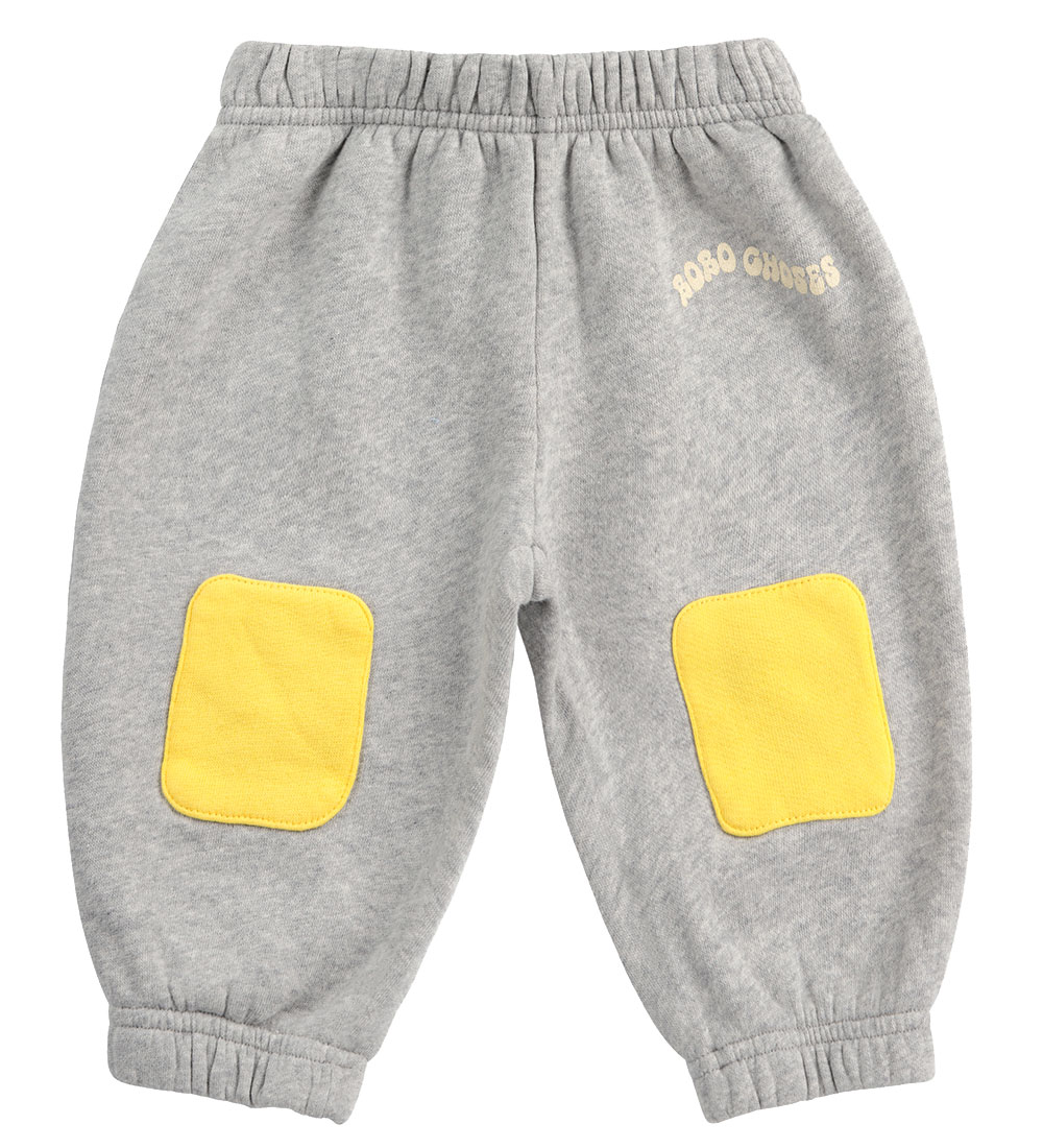Bobo Choses Sweatpants - Knee Patches - Heather Grey
