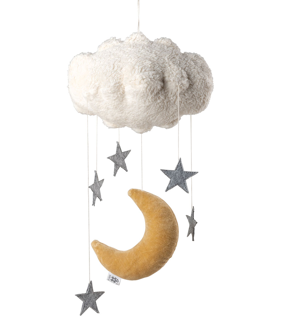Sebra Baby Mobile - Moon & Stars - Beige