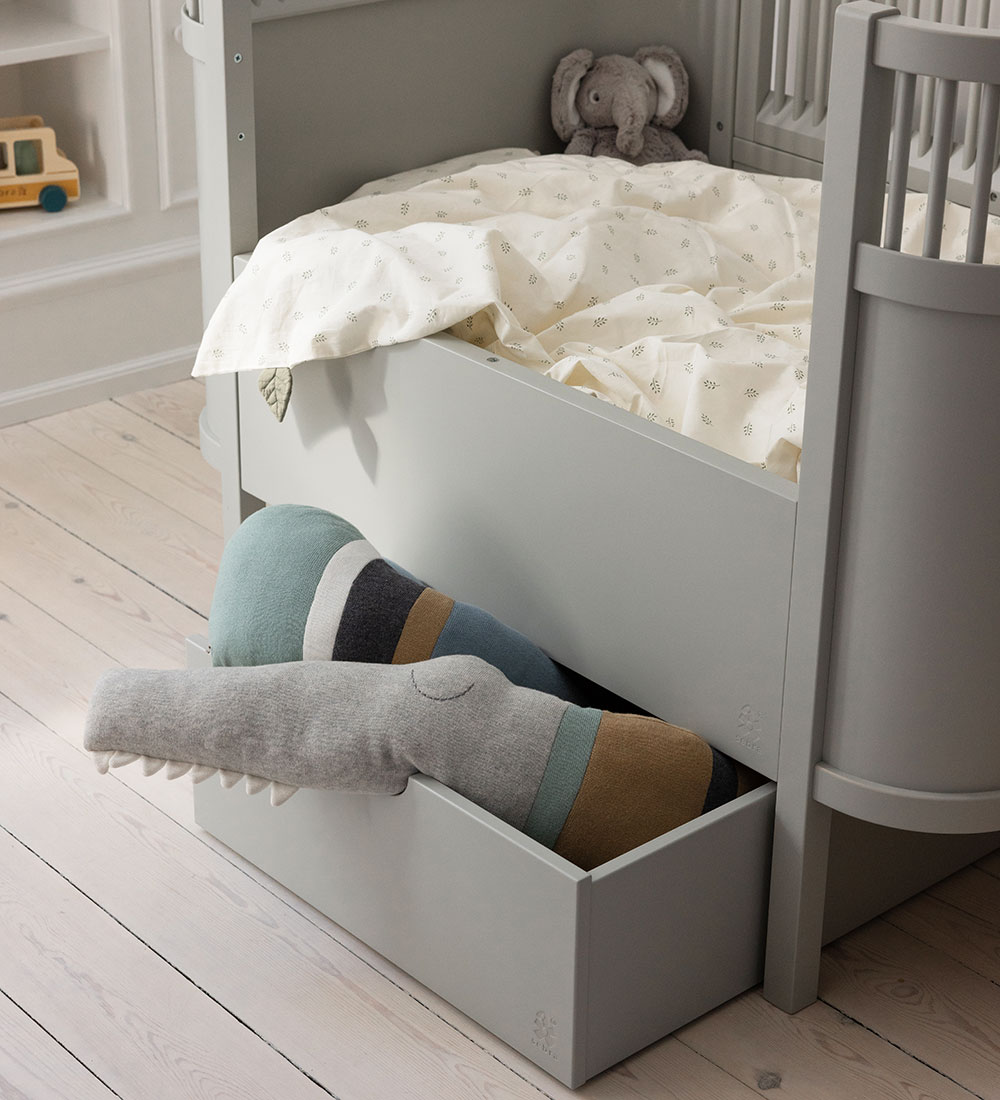 Sebra Cushion - Knitted - 190 cm - Sleepy Croc - Dusty Blue Mix