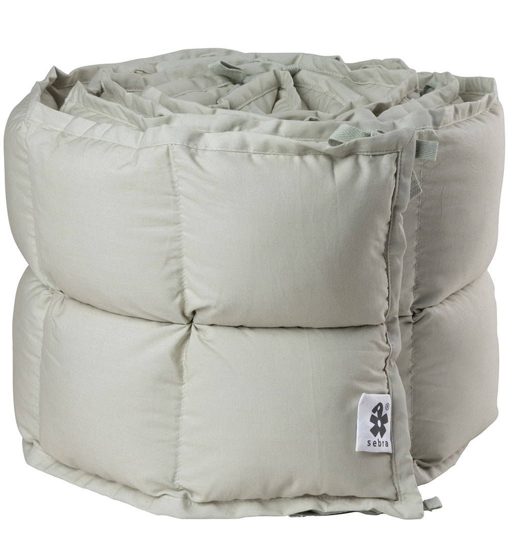 Sebra Spjälsängsskydd - Kapok - 360x26 cm - Mist Green