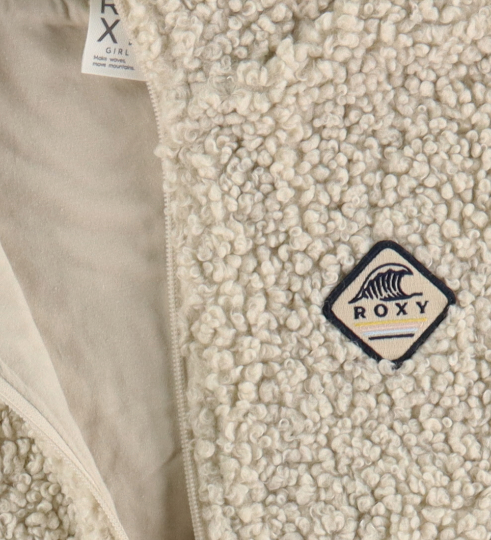 Roxy Fleece Vest - So Free So Young - Parchment