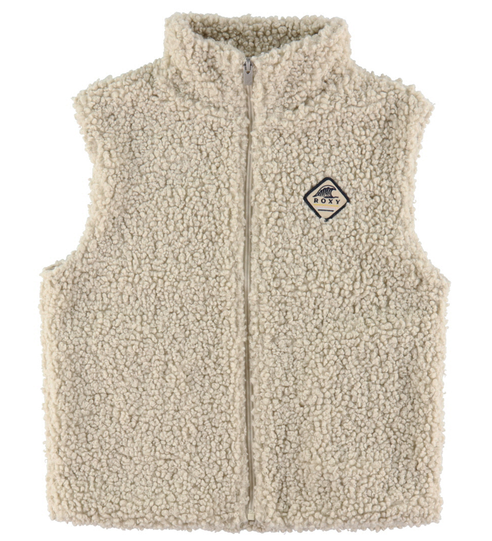Roxy Fleece Vest - So Free So Young - Parchment