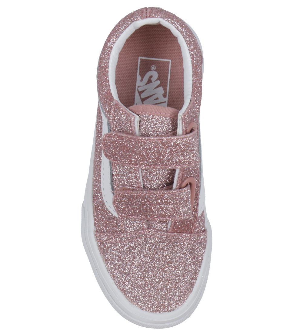 Vans Shoes - Old Skool V - Glitter Rose Gold