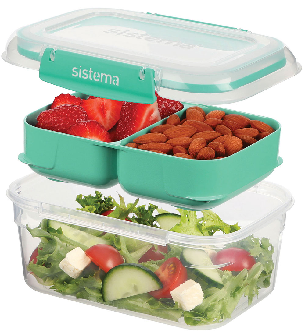 Sistema Eväslaatikot - 4 kpl - Stax To Go - Sininen/Turkoosi