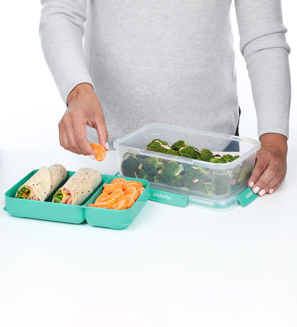 Sistema Lunchbox - 2.2L Rectangle Stax To Go - Turquoise