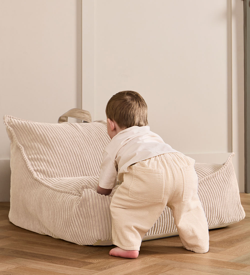 Kids Concept Bean bag - 80x75x38 cm - Corduroy - Off-White