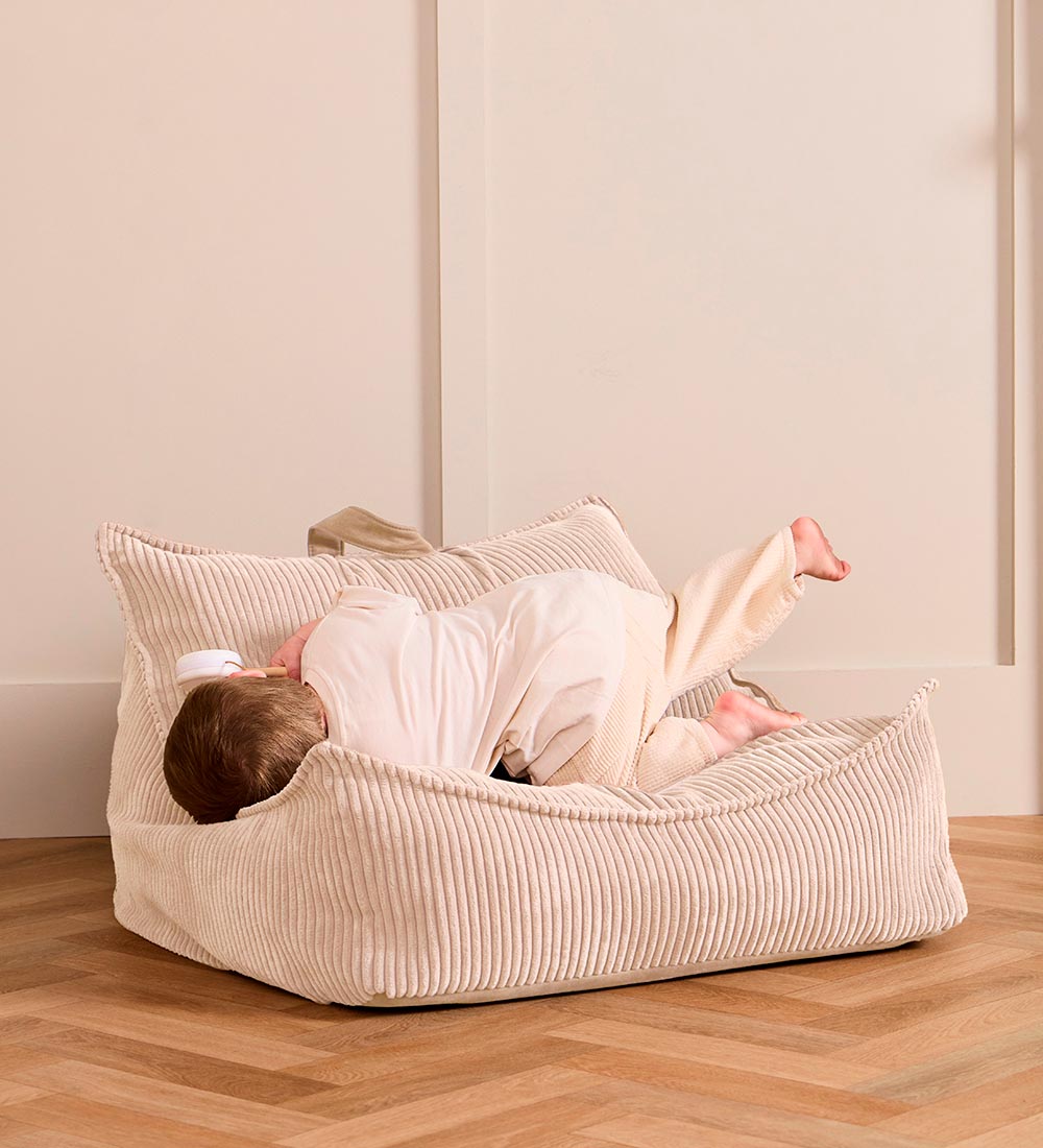Kids Concept Bean bag - 80x75x38 cm - Corduroy - Off-White