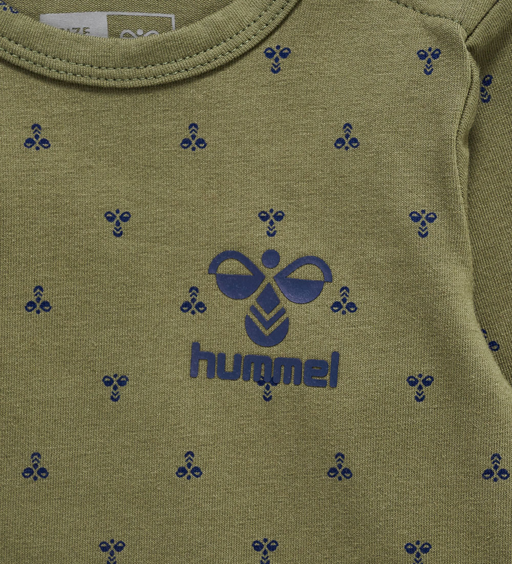 Hummel Bodysuit L/æ - hmlBeesy - Olivine w. Logo