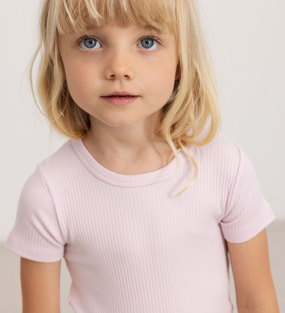 MarMar T-shirt - Rib - Modal - Plain - Lilac Mist