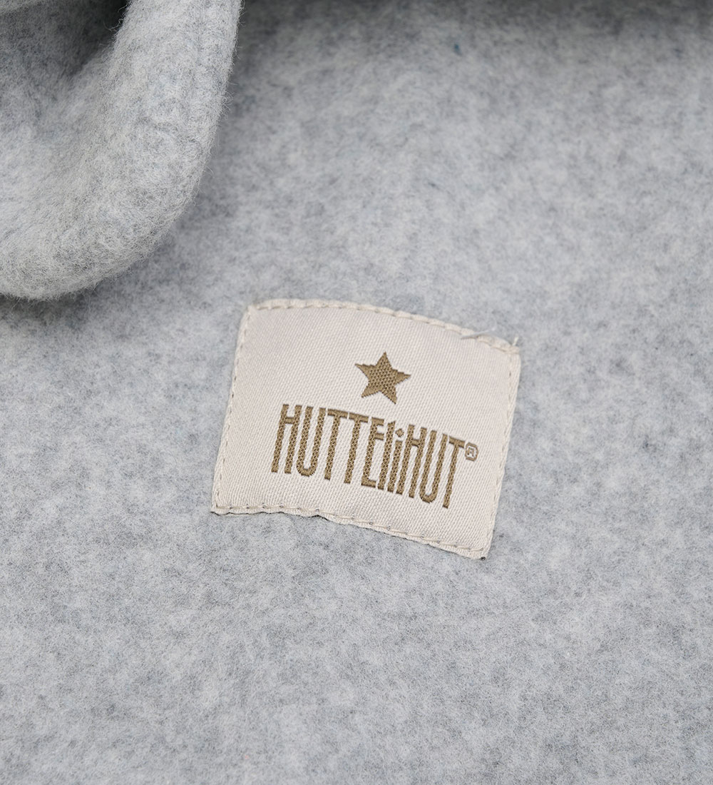 Huttelihut Balaclava - Fleece - 1-lag - Light Grey Melange m.