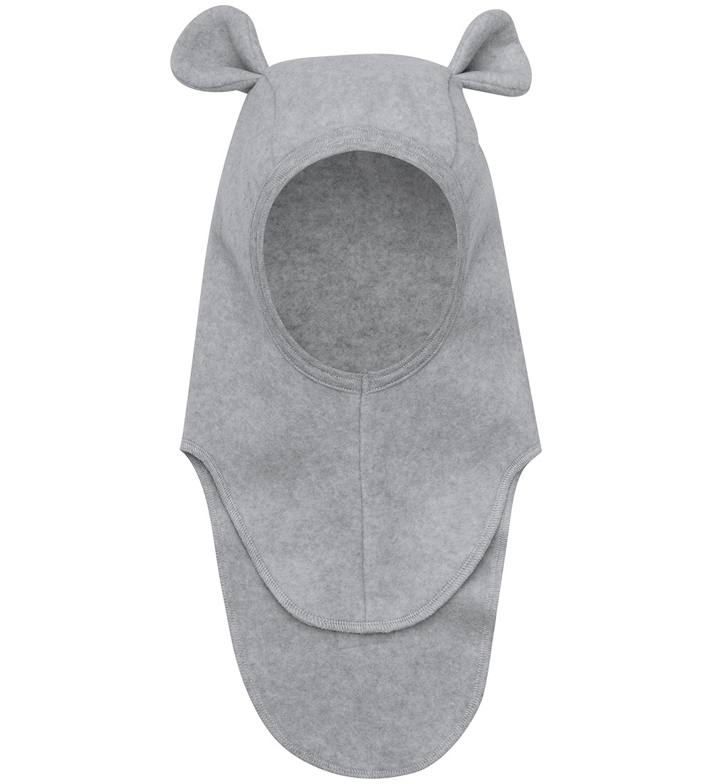Huttelihut Balaclava - Fleece - 1-lag - Light Grey Melange m.