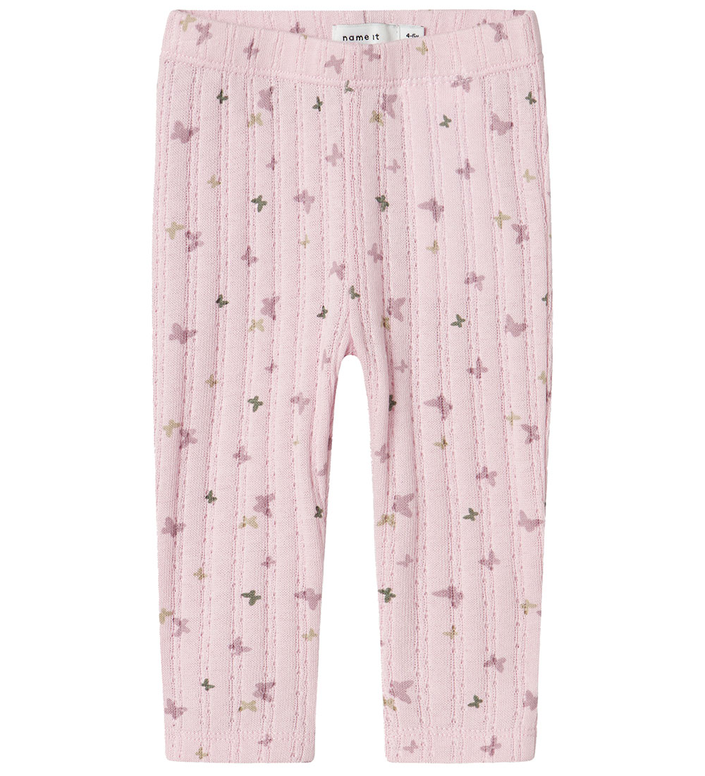 Name It Leggings - NbfBillia - Winsome Orchid M. Fiðrildi