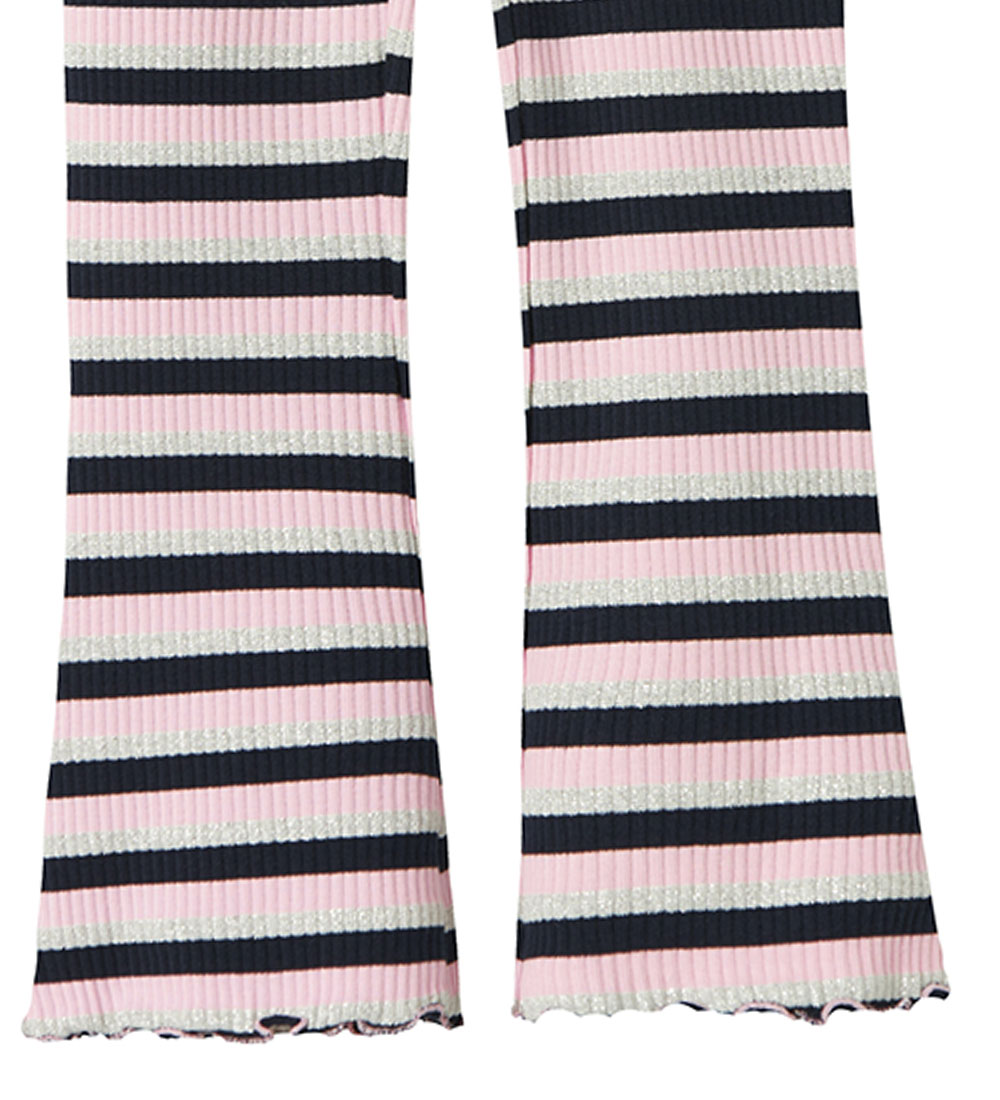 Name It Broek - Rib - NmfBalisa - Dark Sapphire m. Strepen/Glim