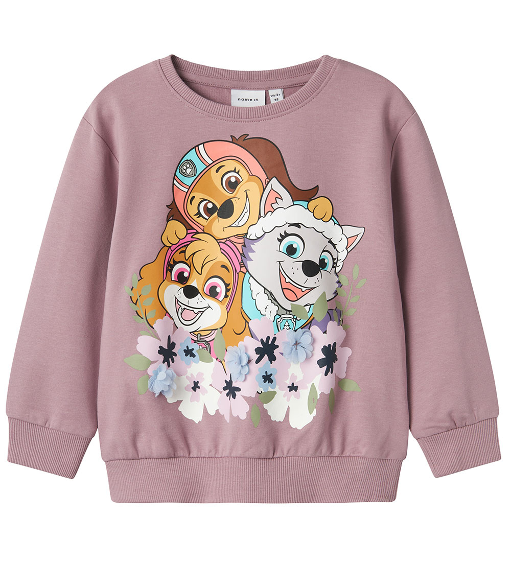 Name It Sweatshirt - NmfJura PawPatrol - Elderberry w. Print