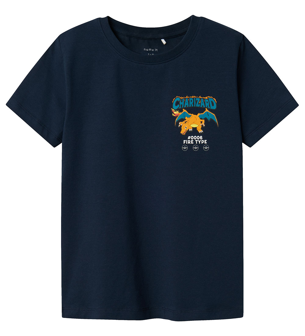 Name It T-shirt - NkmJatin Pokémon - Navy Blazer w. Print