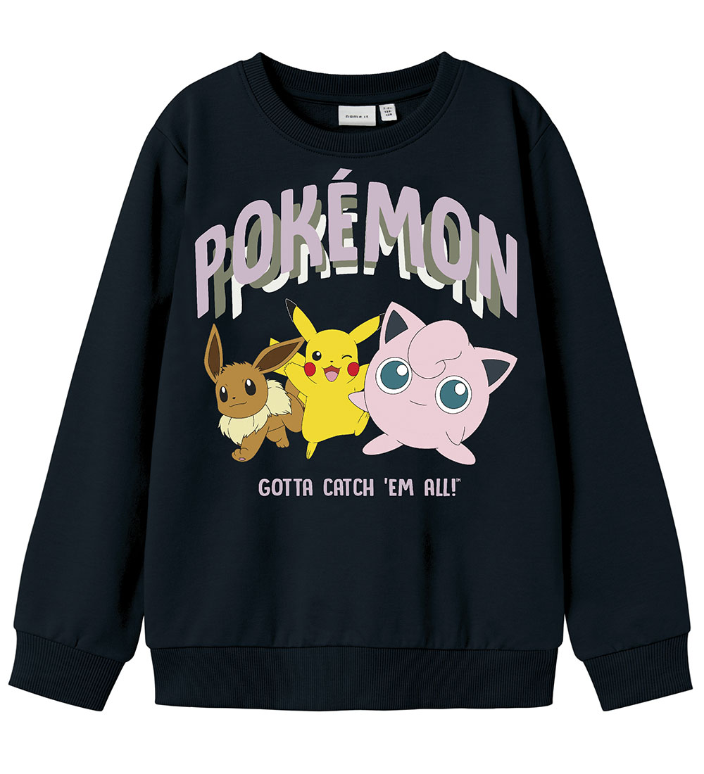 Name It Sweatshirt - NkfJima Pokémon - Black w. Print