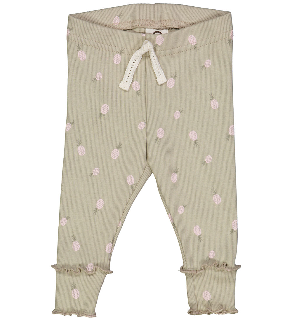 Müsli Trousers - Rib - Pineapple - Soft Green/Poetry Green/Mary