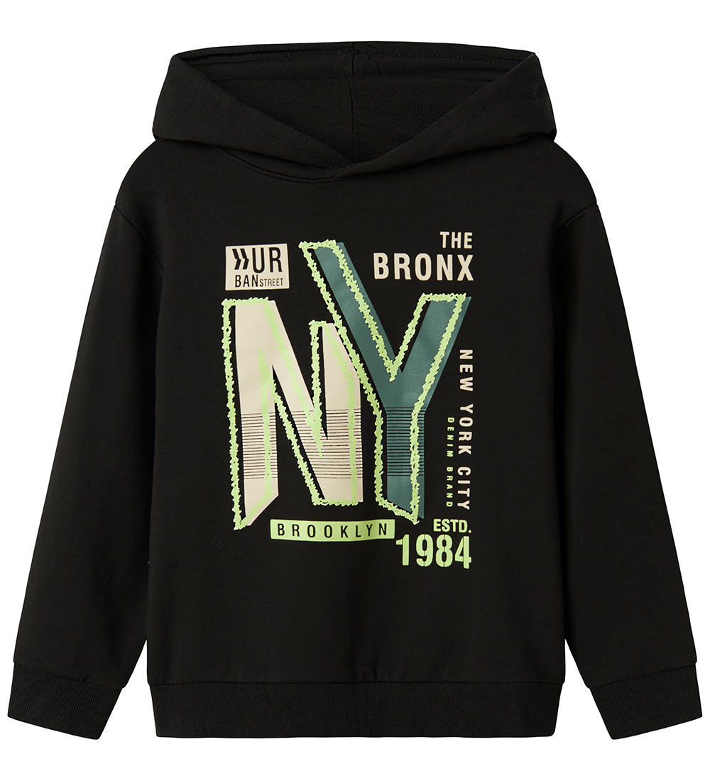Name It Hoodie - NkmVugo - Zwart m. Print